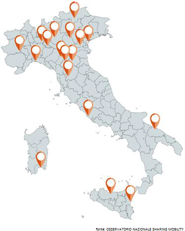 Carsharing in Italia 2017